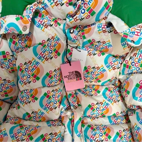 Gucci Multicolor Logo Puffer Jacket - Picture 2 of 6